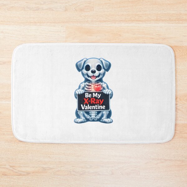Item preview, Be My X-Ray Valentine – Cute Veterinary Radiology Dog Skeleton designed and sold by Bettybee00.