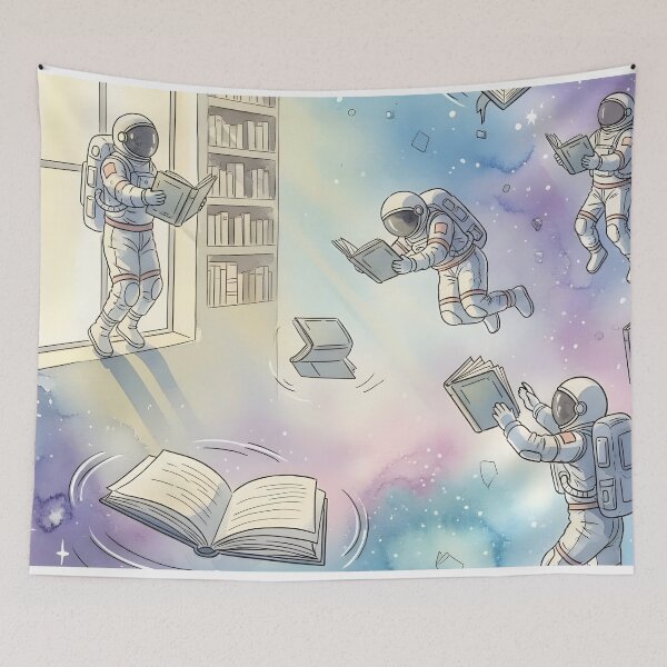 Item preview, Cozy Space: The Floating Library designed and sold by Worlds in Pieces.
