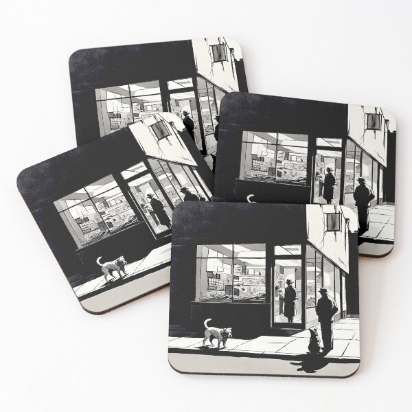 Item preview, City Pause: Dogs at the Corner Store #6 designed and sold by Helios Be. Lavsh.