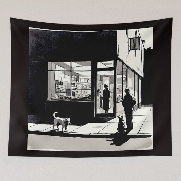 Item preview, City Pause: Dogs at the Corner Store #6 designed and sold by Helios Be. Lavsh.