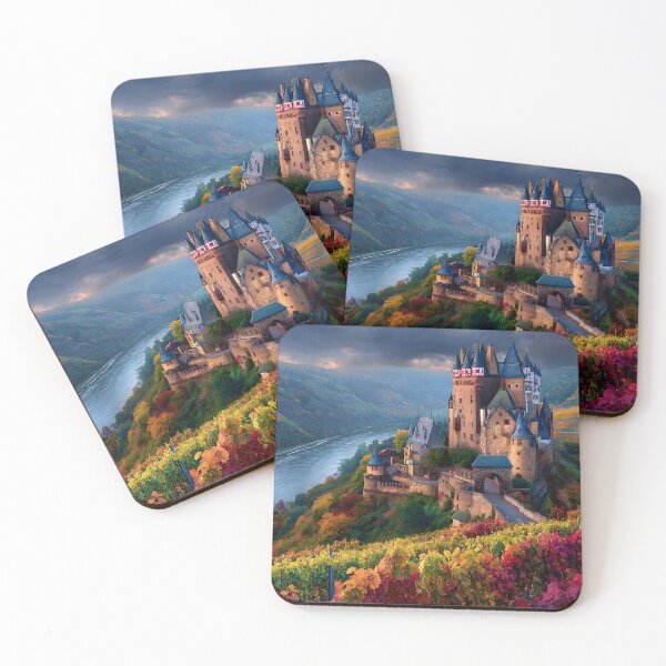 Item preview, Castle Overlooking the Serene River Landscape designed and sold by Artessie.