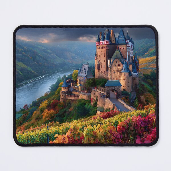 Item preview, Castle Overlooking the Serene River Landscape designed and sold by Artessie.
