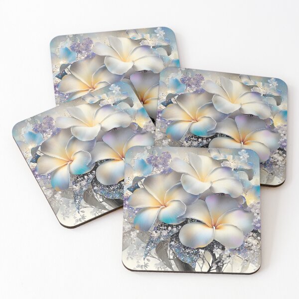 Item preview, Starlight Plumeria of the Azure Mist designed and sold by bloorose.