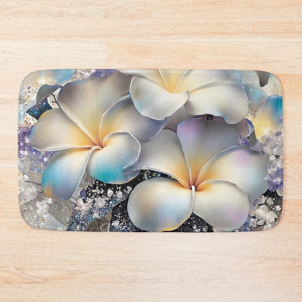 Item preview, Starlight Plumeria of the Azure Mist designed and sold by bloorose.