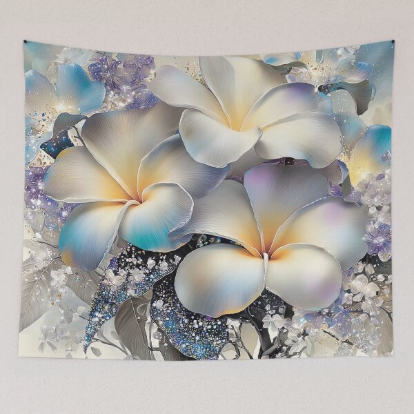 Item preview, Starlight Plumeria of the Azure Mist designed and sold by bloorose.