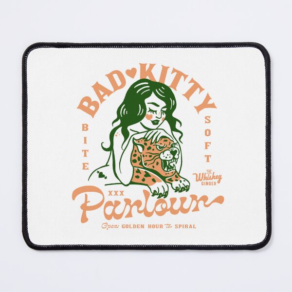 Item preview, Dive Bar Big Cat Retro Art Gifts. Bad Kitty Pinup Jaguar Shirt designed and sold by The Whiskey Ginger Design Shop.