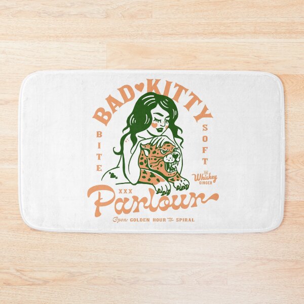 Item preview, Dive Bar Big Cat Retro Art Gifts. Bad Kitty Pinup Jaguar Shirt designed and sold by The Whiskey Ginger Design Shop.
