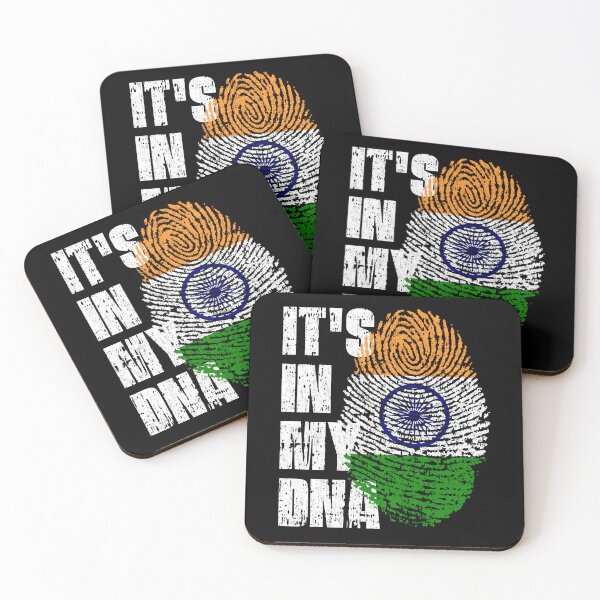 Item preview, IT'S IN MY DNA India Flag Roots designed and sold by CosmoKitsch.