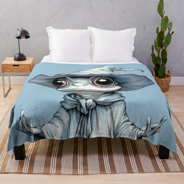 Item preview, Frog №92 Whimsical Frog Wizard in Mystical Blue Robe designed and sold by SyberGen.