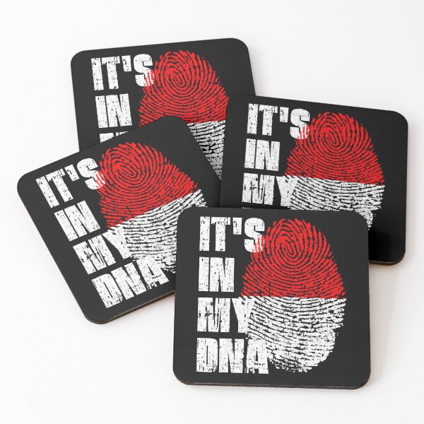 Item preview, IT'S IN MY DNA Indonesia Flag Roots designed and sold by CosmoKitsch.