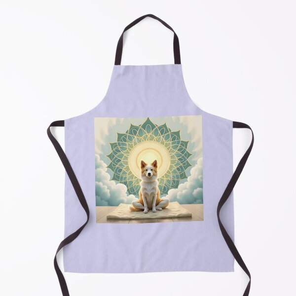 Item preview, Calm Your Mind Align Your Energy - Zen Meditation Dog Art Print Mindfulness Affirmation designed and sold by Vajid Designs .