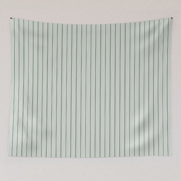 Item preview, Cream on Soft Sage Vertical Cabana Stripes designed and sold by Hanna McCown.