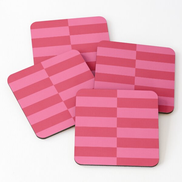 Item preview, Modern Pink and Red Offset Stripes designed and sold by Little by Little - Everything is Possible.