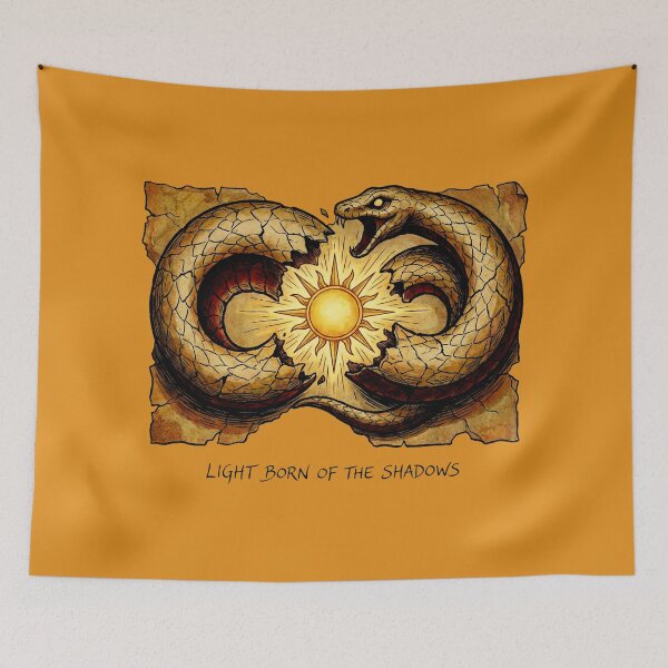 Item preview, Ouroboros Breaking the Cycle Art Print - Alchemical Manuscript Poster - Spiritual Growth Wall Art - Esoteric Serpent Sun Illustration - Occult Decor designed and sold by Thaivi Design.
