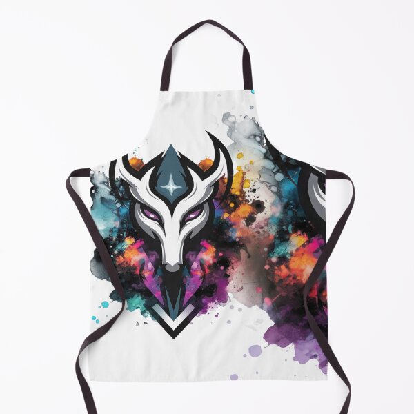 Item preview, Mystic Fox/Wolf Mask Emblem – Purple Eyes Watercolor Splash (Esports Style) designed and sold by FusiTink.
