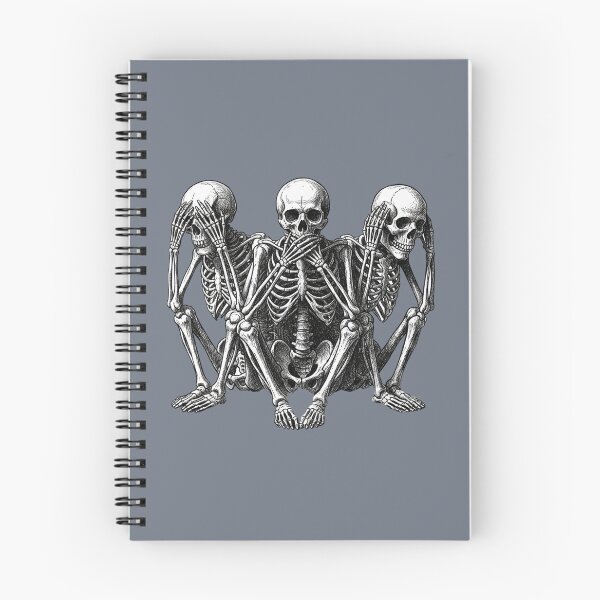 Item preview, Three Wise | See No Evil, Speak No Evil, Hear No Evil | Skeletons designed and sold by S-M-P-A.