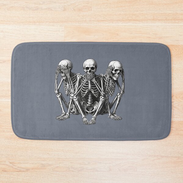 Item preview, Three Wise | See No Evil, Speak No Evil, Hear No Evil | Skeletons designed and sold by S-M-P-A.