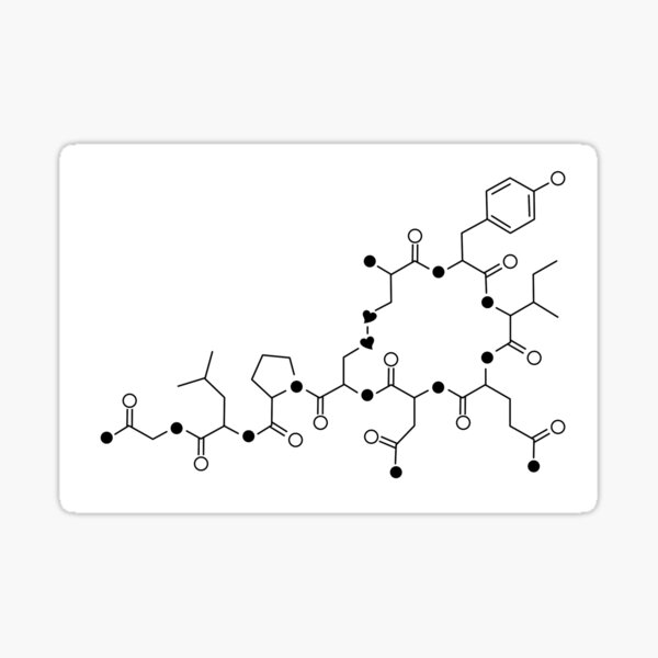 Geometric Love Chemistry - Oxytocin Sticker