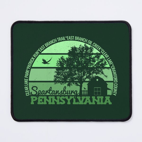 Item preview, Spartansburg Pennsylvania Sunset Retro Vintage Local Pride Logo designed and sold by CRHPOD20.