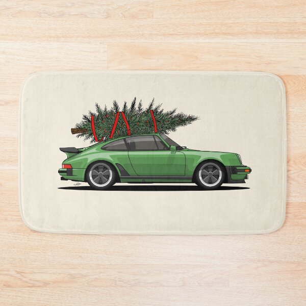 Item preview, Happy Christmas Green 911 turbo Illustration designed and sold by blackdogshop.