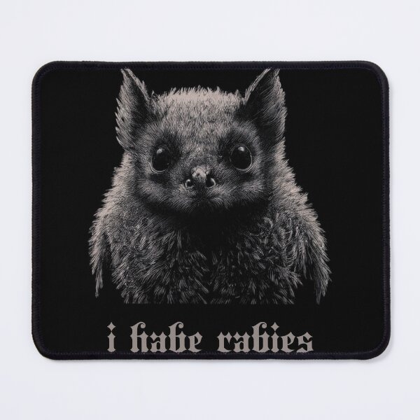 Item preview, I Have Rabies Bat Shirt Grunge Y2k T-shirt Vintage Sweatshirt Unhinged Meme Hoodie Weird Dark Humor designed and sold by LessIsLoud.