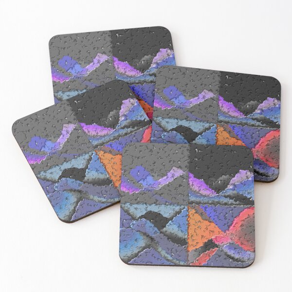 Item preview, four currents dark burst colorful geometric abstract design designed and sold by SmashingDeals.