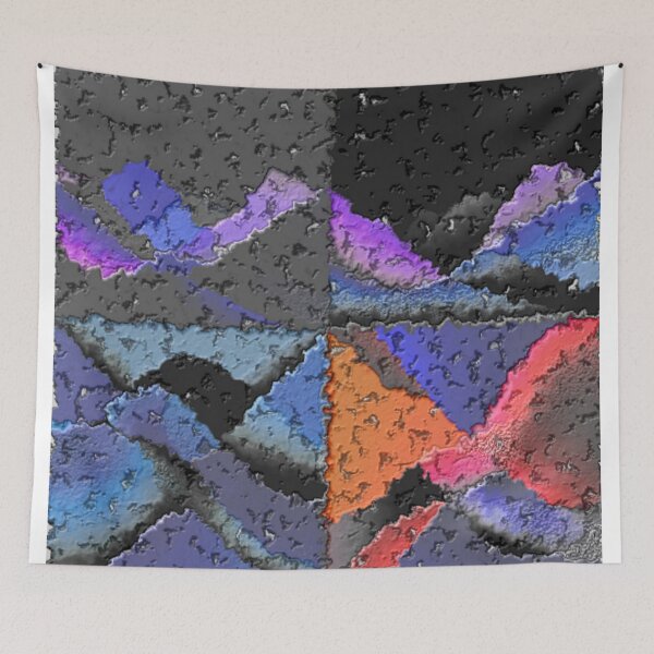 Item preview, four currents dark burst colorful geometric abstract design designed and sold by SmashingDeals.