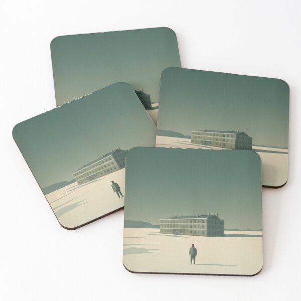 Item preview, The Hotel – Minimalist Psychological Horror Cinematic Poster designed and sold by AtlasMuseStudio.
