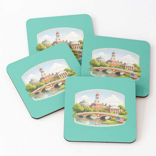Item preview, Harvard Campus Illustration – Iconic Ivy League University Scene   designed and sold by PaintMeWorld.