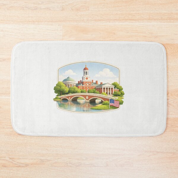 Item preview, Harvard Campus Illustration – Iconic Ivy League University Scene   designed and sold by PaintMeWorld.