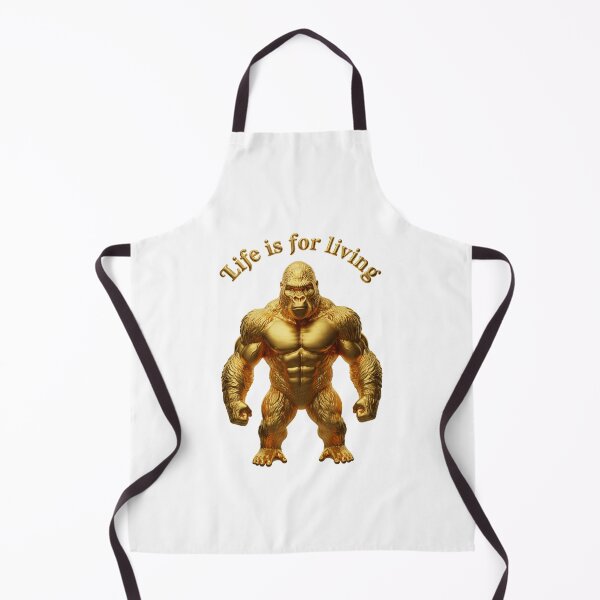 Item preview, 24K Gorilla (LIFE IS FOR LIVING) designed and sold by ZGoldenTouch.