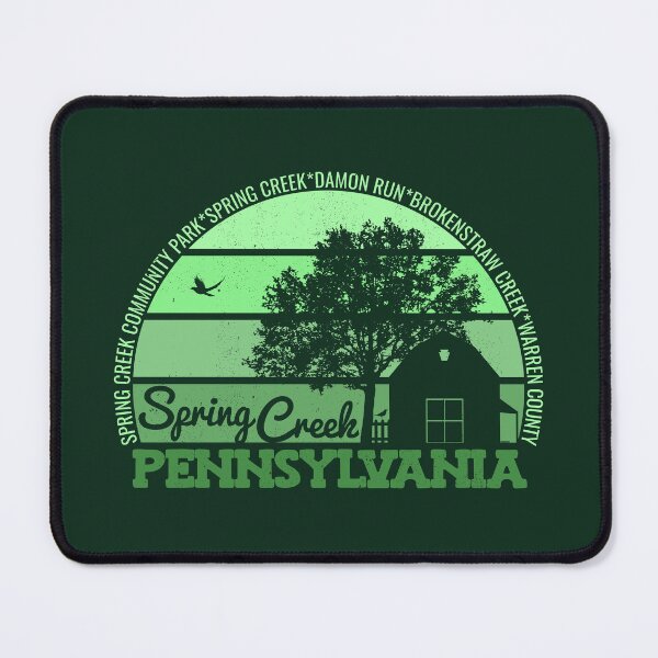 Item preview, Spring Creek Pennsylvania Sunset Retro Vintage Local Pride Logo designed and sold by CRHPOD20.