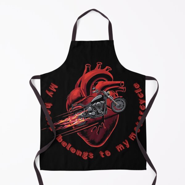 Item preview, “My Heart Belongs to My Motorcycle””- Valentine’s Motorcyclist graphic designed and sold by YourTrendyTees.