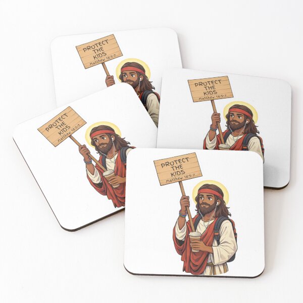 Item preview, Protect the Kids – Matthew 18 Christian Protest Art designed and sold by Path to Somewhere .