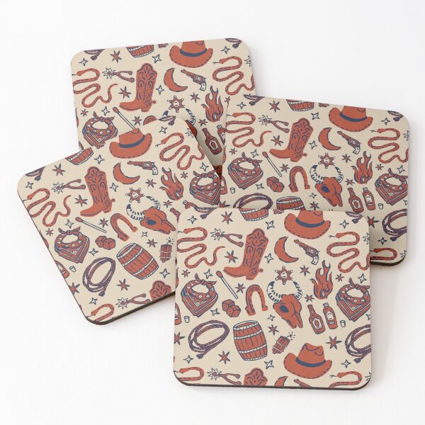 Item preview, Red Desert Cowboy Pattern designed and sold by Patternandflow.