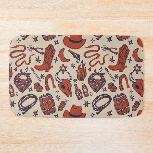 Item preview, Red Desert Cowboy Pattern designed and sold by Patternandflow.