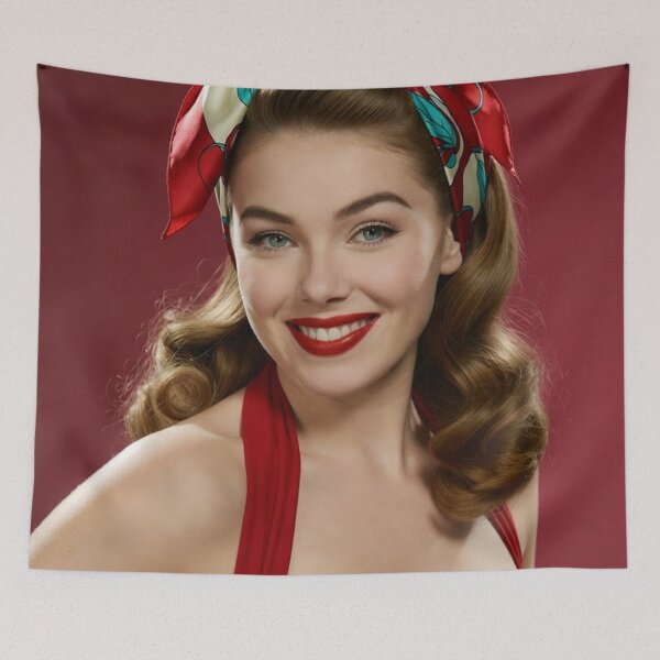 Item preview, Retro Pin-Up Girl Stay Wild Classic designed and sold by JonelleTshirts.