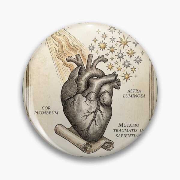 Item preview, Alchemical Transmutation Heart Shirt - Renaissance Scientific Illustration - Lead to Stars Vintage Art - Spiritual Wisdom and Trauma Healing Print designed and sold by Thaivi Design.