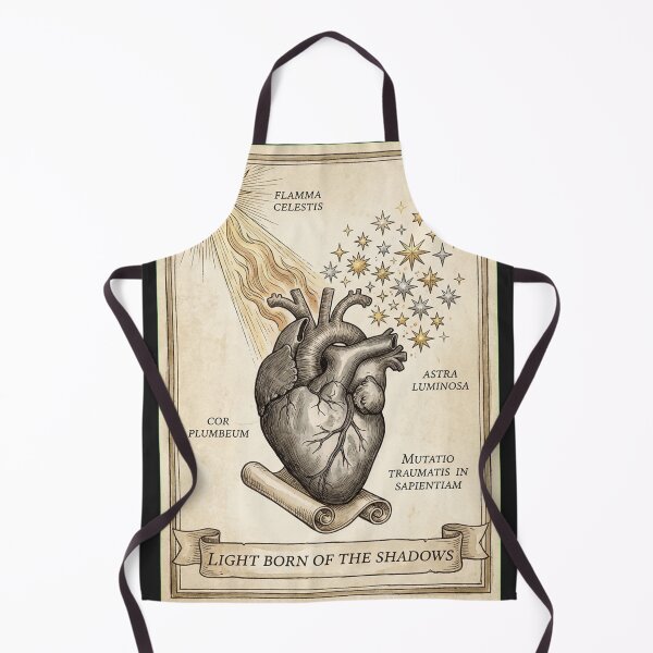 Item preview, Alchemical Transmutation Heart Shirt - Renaissance Scientific Illustration - Lead to Stars Vintage Art - Spiritual Wisdom and Trauma Healing Print designed and sold by Thaivi Design.