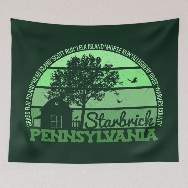 Item preview, Starbrick Pennsylvania Sunset Retro Vintage Local Pride Logo designed and sold by CRHPOD20.