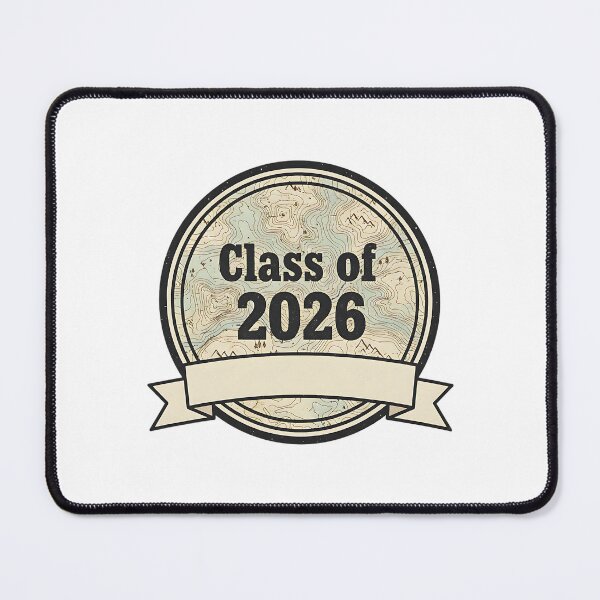 Item preview, Vintage Topographic Map Class of 2026 Badge designed and sold by Silent Watch Threads..