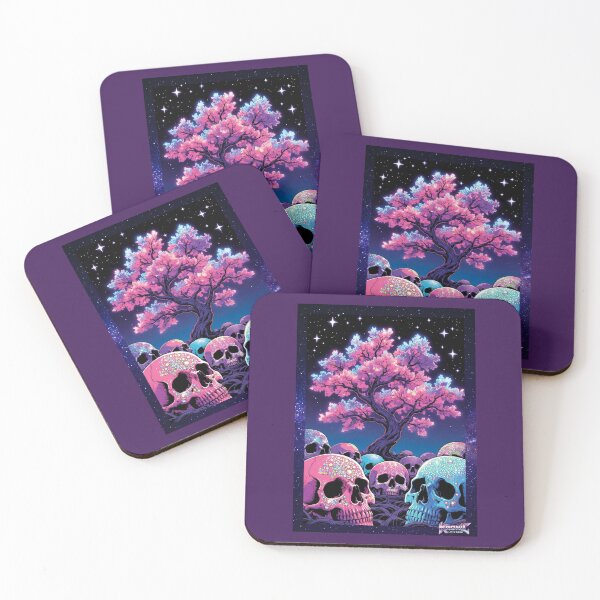 Item preview, Pink Skull, Blue Skull Blossom  designed and sold by Kronic Universe.