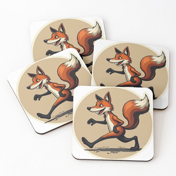 Item preview, Sneaky Cartoon Fox - Mischievous Character  designed and sold by The Grumpy Pet Club.