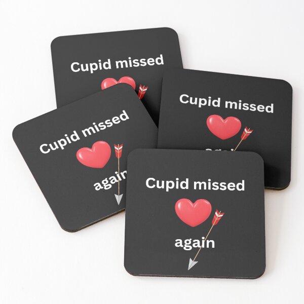 Item preview, Cupid missed again for valentines day designed and sold by BoldPrintTeesCo.