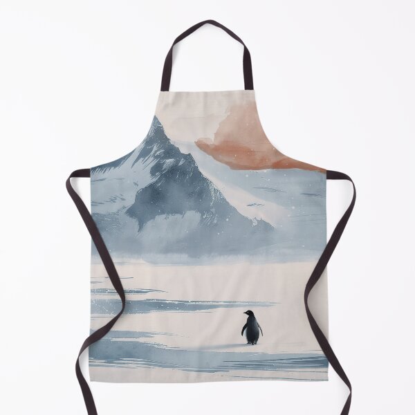 Item preview, Nihilistic Depressed Lone Penguin in Watercolor Silence — Existential Crisis Illustration designed and sold by BV Creates.