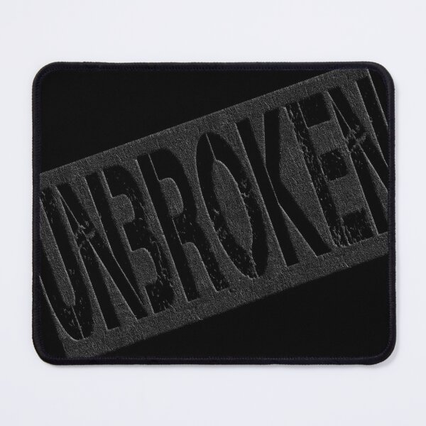 Item preview, UNBROKEN Distressed Concrete Typography – Dark Industrial Stamp Design designed and sold by KatBeeTee.