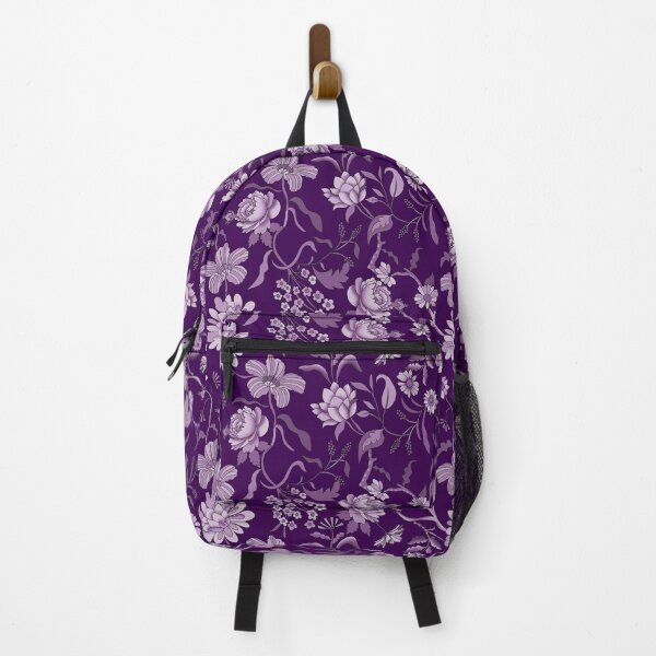 Item preview, Vintage Bloom-Deep Violet Or Dark Purple-monochrome designed and sold by Fabricatemyart.