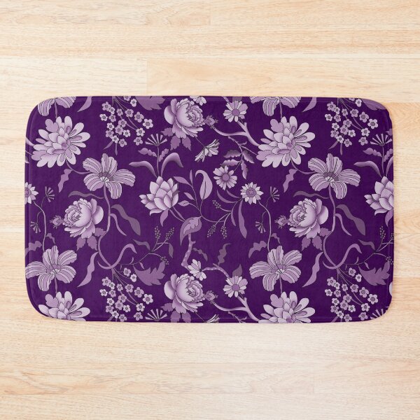 Item preview, Vintage Bloom-Deep Violet Or Dark Purple-monochrome designed and sold by Fabricatemyart.