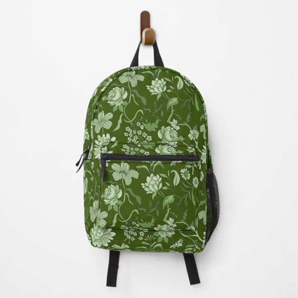 Item preview, Vintage Bloom-Deep Moss Or Forest Olive designed and sold by Fabricatemyart.