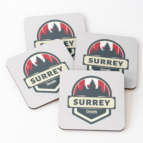 Item preview, Surrey Canada | Retro Vintage Travel Badge designed and sold by World Designs.